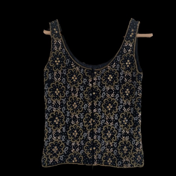 ✨1940’s/1950 VINTAGE Unbranded unique beaded vest - Picture 4 of 15